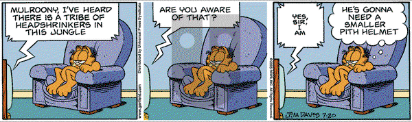 Garfield on Wednesday July 20, 2005 Comic Strip