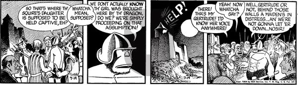 Alley Oop on Wednesday July 14, 1954 Comic Strip