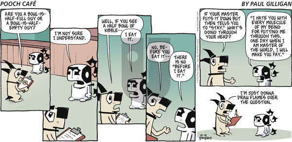 Pooch Cafe on Sunday December 12, 2010 Comic Strip