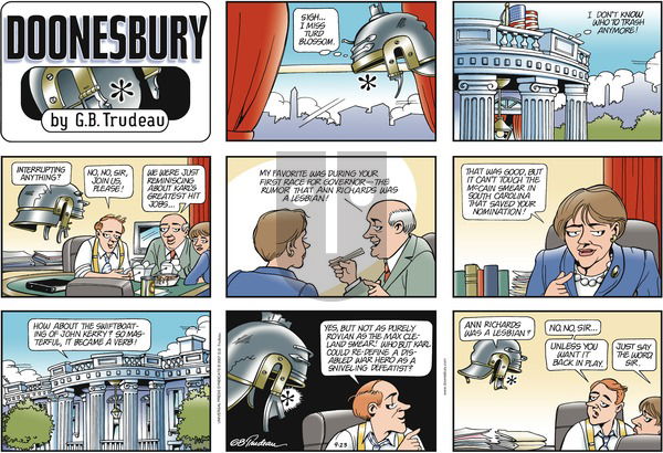 Doonesbury on Sunday September 23, 2007 Comic Strip