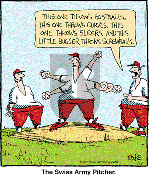 In the Bleachers on Thursday March 8, 2001 Comic Strip