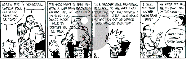 Calvin and Hobbes - Saturday February 15, 1992 Comic Strip