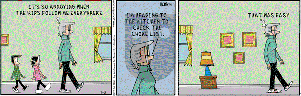 Grand Avenue on Wednesday January 3, 2024 Comic Strip