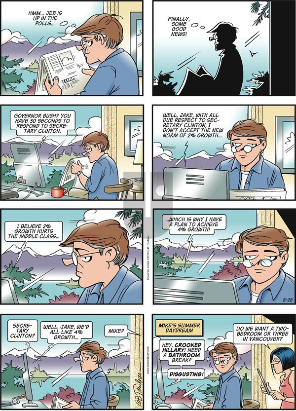 Doonesbury on Sunday August 28, 2016 Comic Strip
