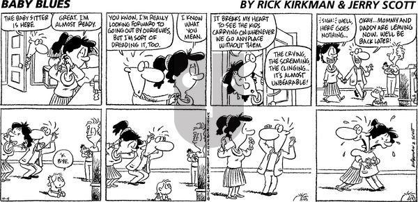 Baby Blues on Sunday October 15, 1995 Comic Strip