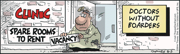 Frank and Ernest on Thursday June 5, 2014 Comic Strip