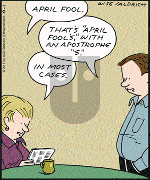 Real Life Adventures on Monday April 1, 2013 Comic Strip