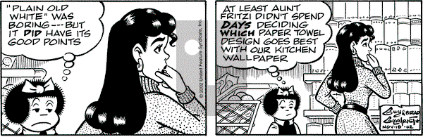 Nancy on Monday November 18, 2002 Comic Strip