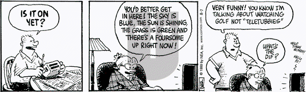 Betty on Saturday August 7, 1999 Comic Strip