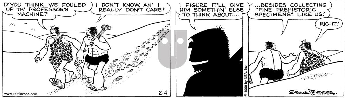 Alley Oop - Thursday February 4, 1999 Comic Strip