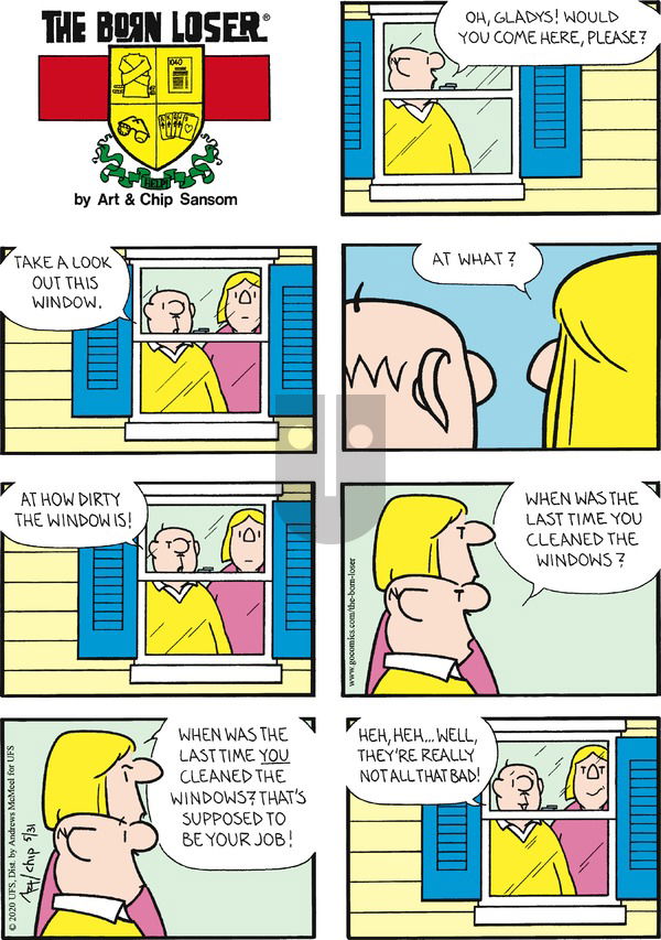 The Born Loser on Sunday May 31, 2020 Comic Strip