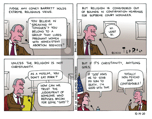 Ted Rall on Monday October 19, 2020 Comic Strip