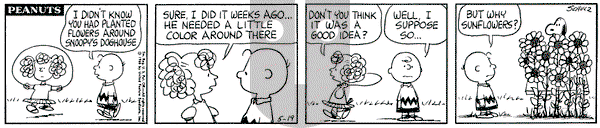 Peanuts on Wednesday May 19, 1965 Comic Strip