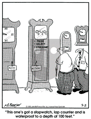 Close to Home on Tuesday September 5, 1995 Comic Strip