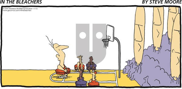 In the Bleachers on Sunday November 19, 2017 Comic Strip