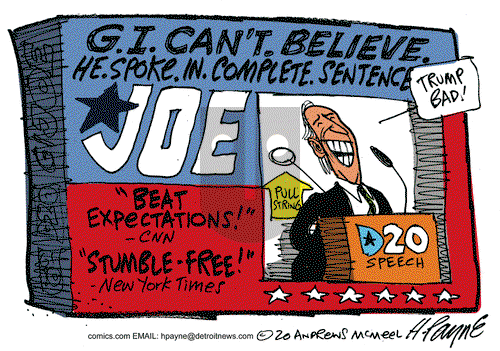 Henry Payne on Saturday August 22, 2020 Comic Strip
