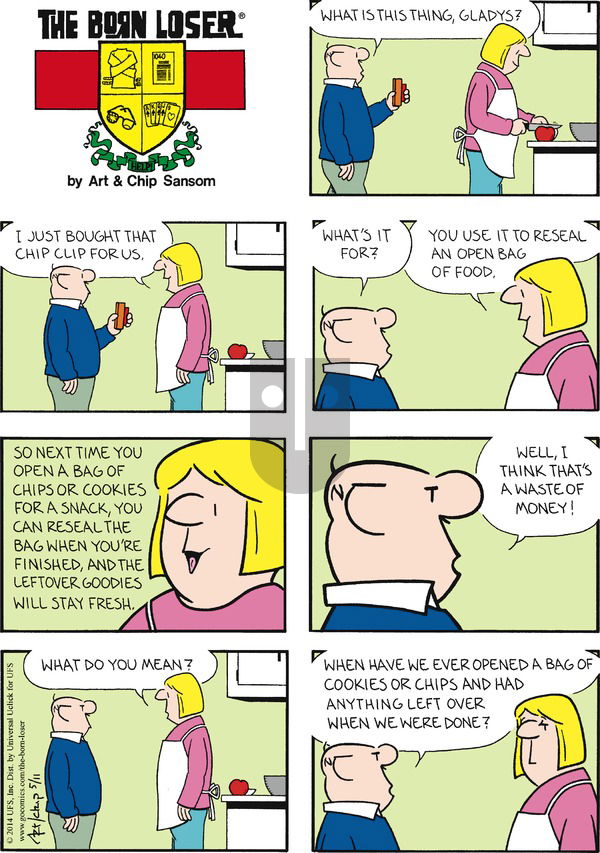 The Born Loser on Sunday May 11, 2014 Comic Strip