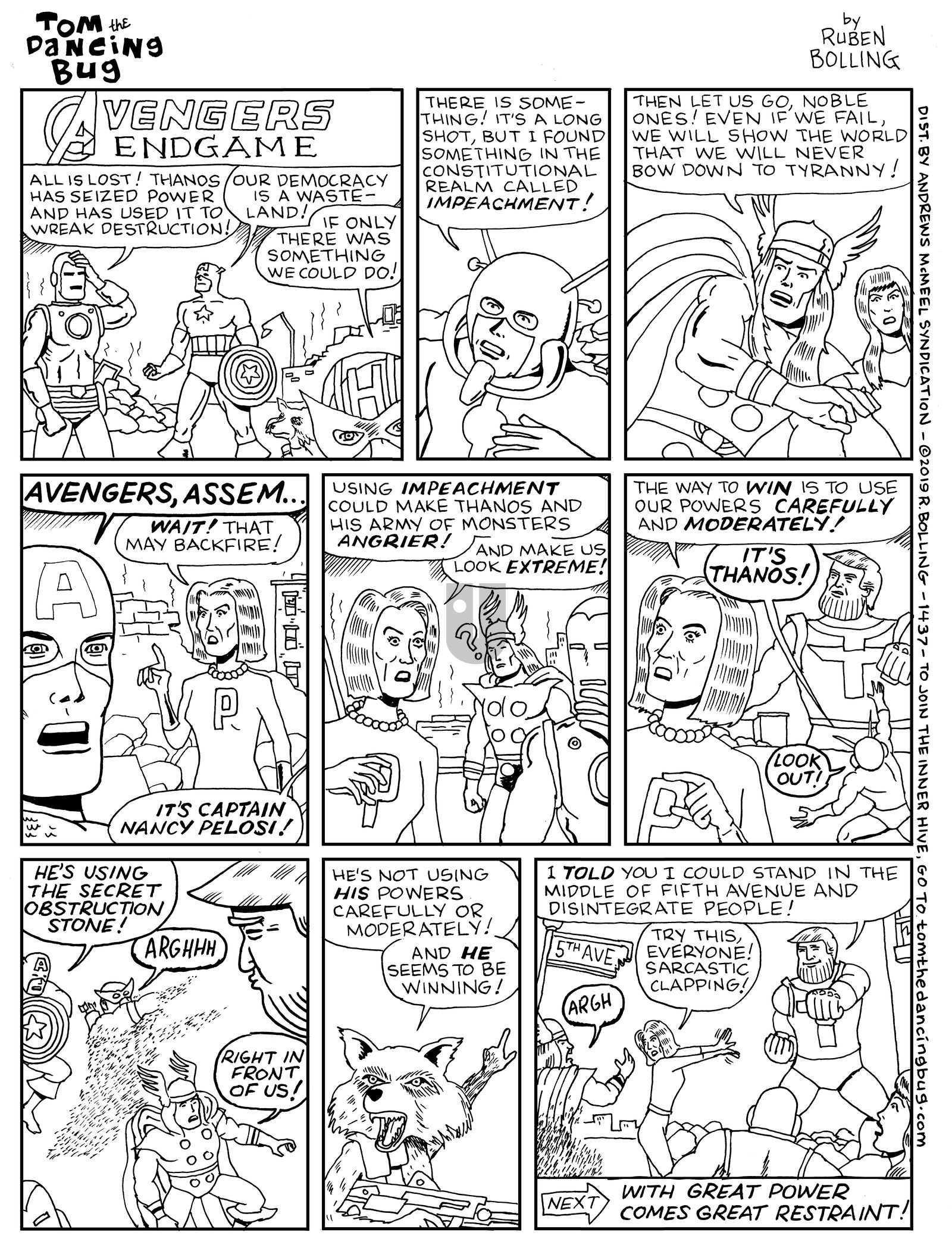 Tom the Dancing Bug - Monday May 6, 2019 Comic Strip