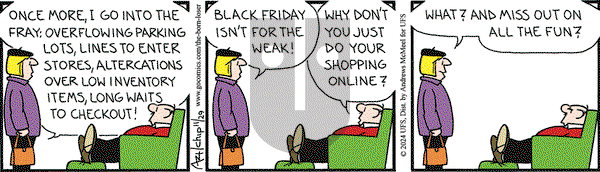 The Born Loser on Friday November 29, 2024 Comic Strip