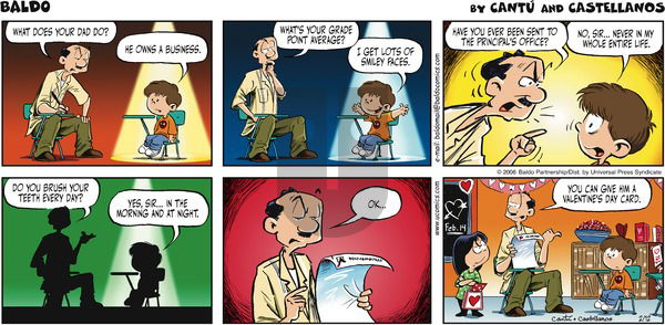 Baldo on Sunday February 12, 2006 Comic Strip