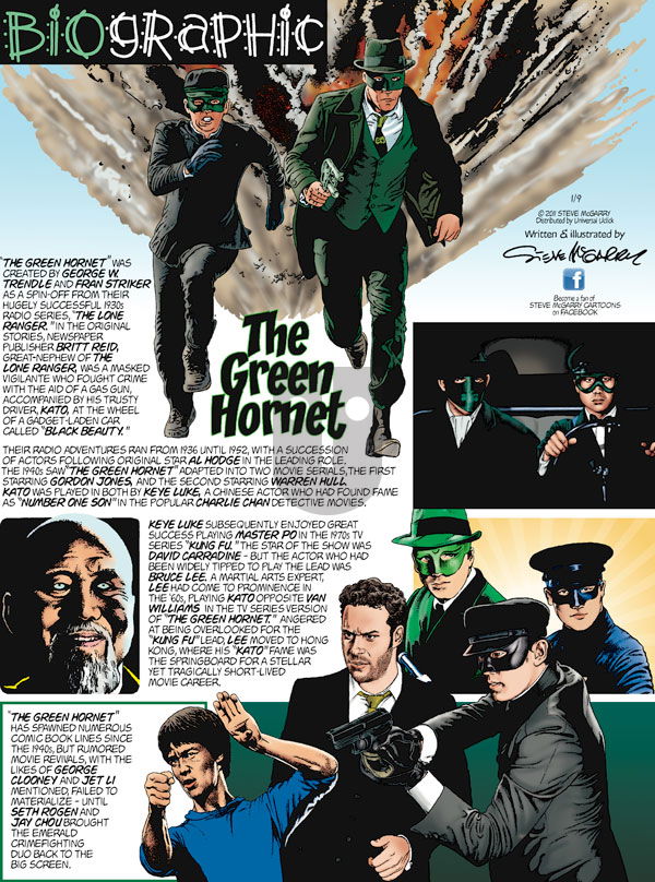 Biographic on Sunday January 9, 2011 Comic Strip