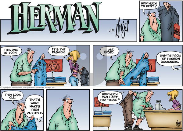 Herman on Sunday January 8, 2012 Comic Strip