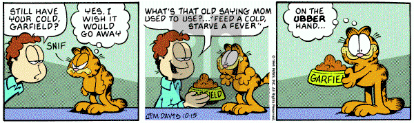 Garfield on Saturday October 15, 1994 Comic Strip