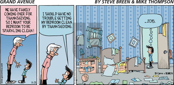Grand Avenue on Sunday November 23, 2014 Comic Strip