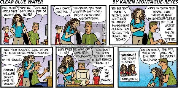 Clear Blue Water on Sunday August 26, 2007 Comic Strip