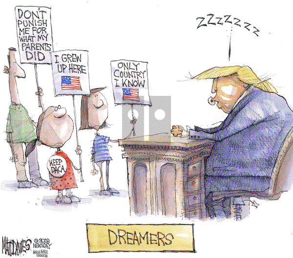 Matt Davies on Wednesday January 17, 2018 Comic Strip