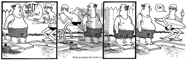 Monty on Thursday July 21, 2005 Comic Strip