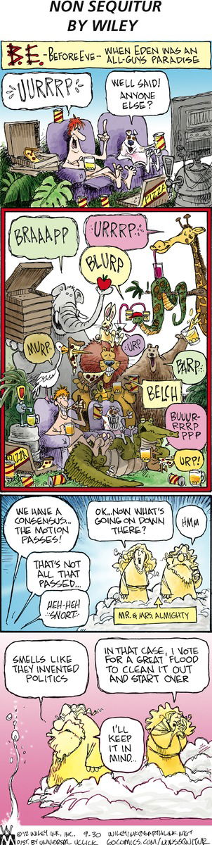 Non Sequitur on Sunday September 30, 2012 Comic Strip