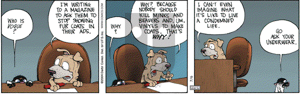 Get Fuzzy - Tuesday July 6, 2004 Comic Strip