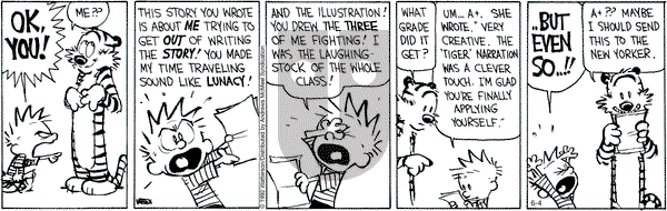 Calvin and Hobbes - Saturday June 4, 2022 Comic Strip