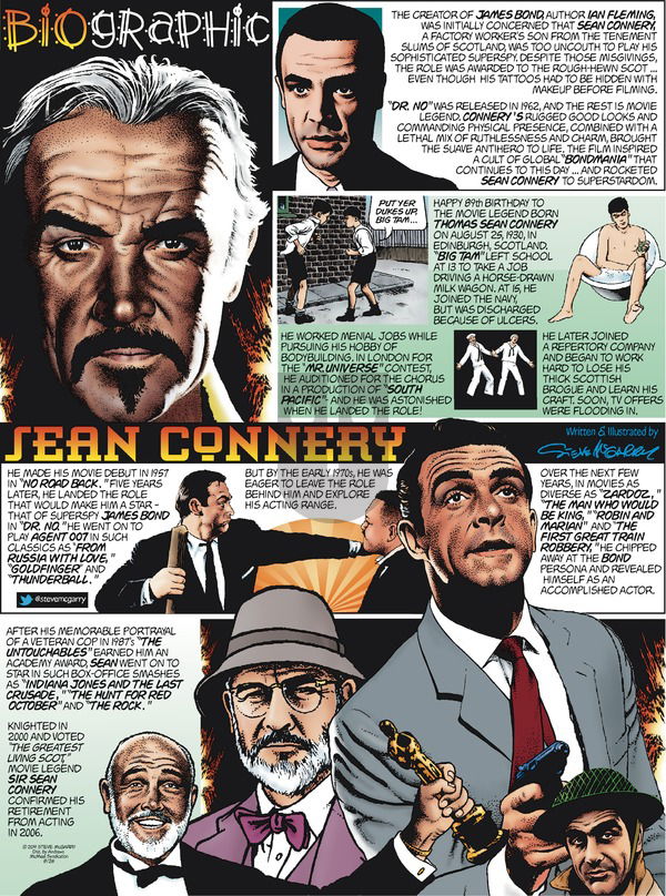 Biographic on Sunday August 25, 2019 Comic Strip