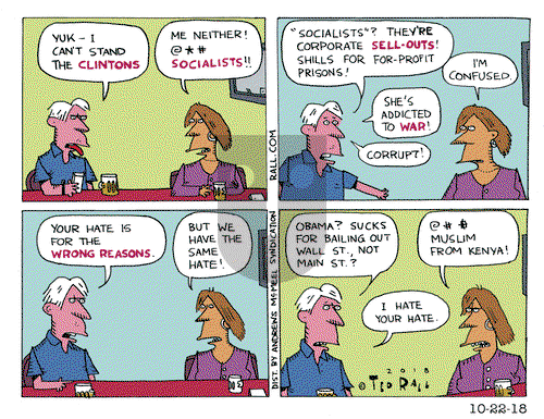 Ted Rall on Monday October 22, 2018 Comic Strip