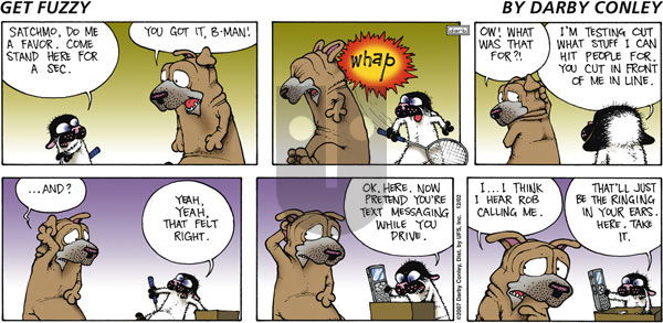 Get Fuzzy on Sunday December 2, 2007 Comic Strip