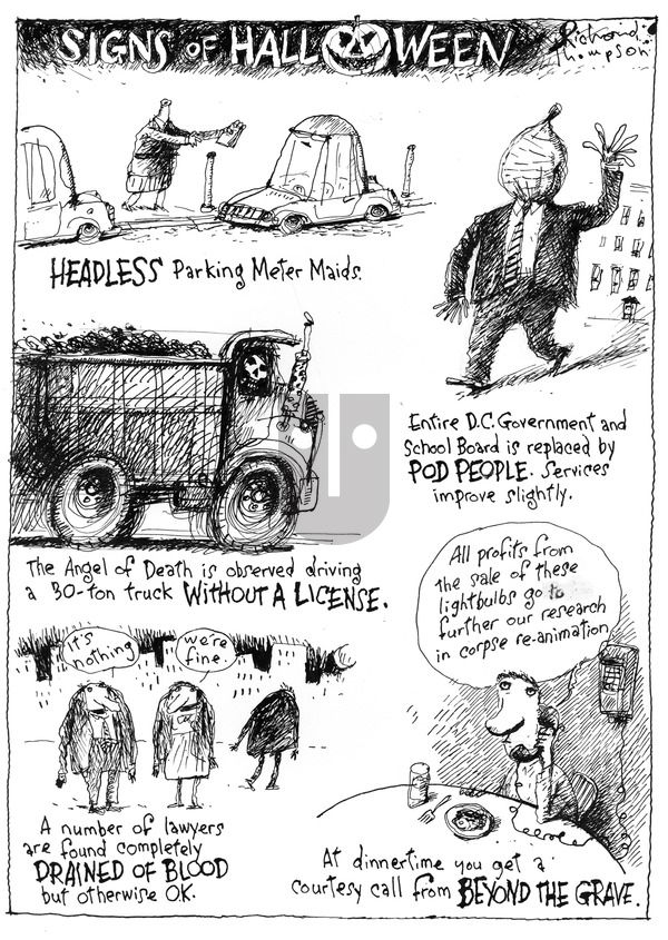 Richard's Poor Almanac on Sunday October 25, 2015 Comic Strip