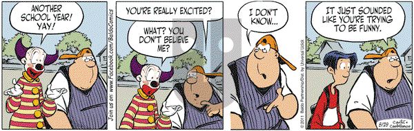 Baldo on Monday August 29, 2011 Comic Strip