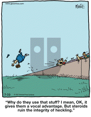 In the Bleachers on Thursday July 26, 2007 Comic Strip