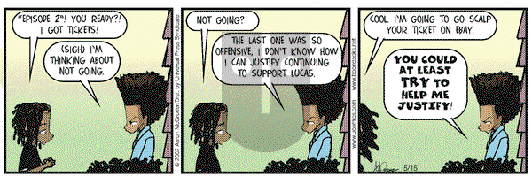 The Boondocks on Wednesday May 15, 2002 Comic Strip