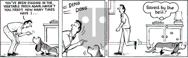 Fred Basset on Monday July 4, 2005 Comic Strip