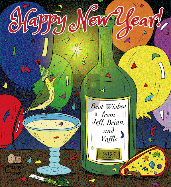 Yaffle on Tuesday December 31, 2024 Comic Strip