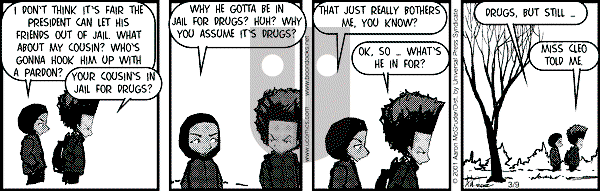 The Boondocks - Friday March 9, 2001 Comic Strip