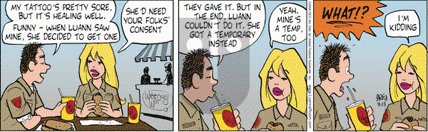 Luann on Saturday September 13, 2008 Comic Strip