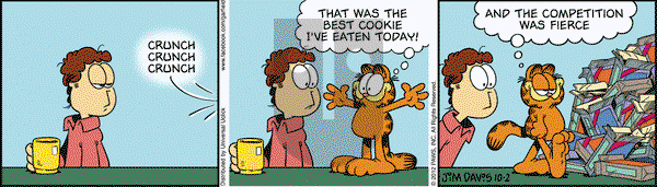 Garfield on Tuesday October 2, 2012 Comic Strip