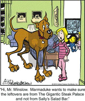 Marmaduke on Friday October 15, 2010 Comic Strip