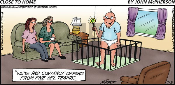 Close to Home on Sunday July 5, 2015 Comic Strip