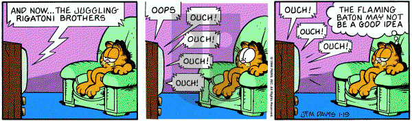 Garfield on Wednesday January 19, 1994 Comic Strip