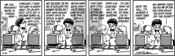 Doonesbury on Friday April 16, 1982 Comic Strip